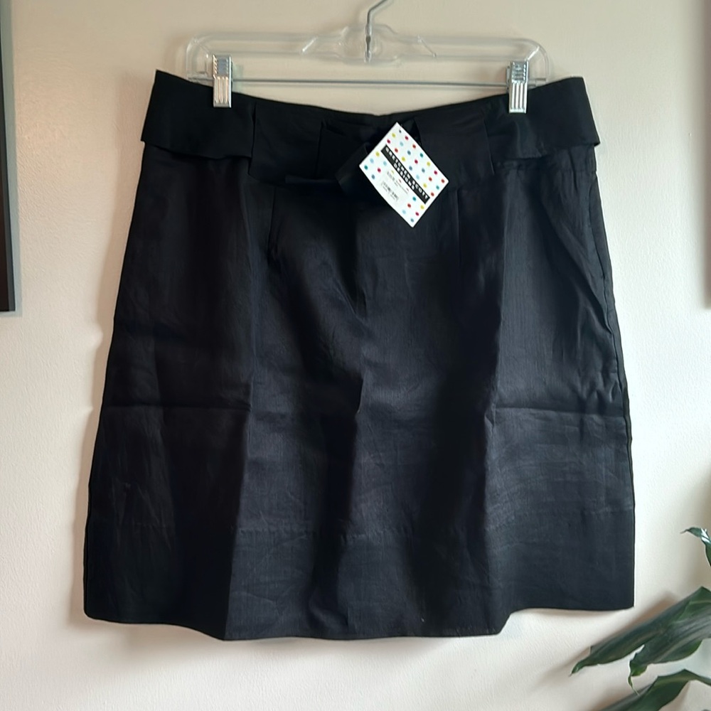 Black Gretchen Scott linen skirt